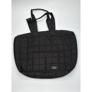 Cisco Core Active Puffer Tote Bag Black Quilted Lightweight Zip Travel Gym Large
